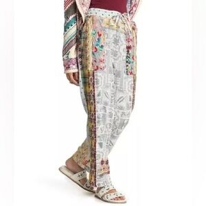 JOHNNY WAS Tokyo Patchwork Gauze Pant in Multicolor